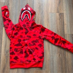 YQWEL Bape Hoodie Camo Shark